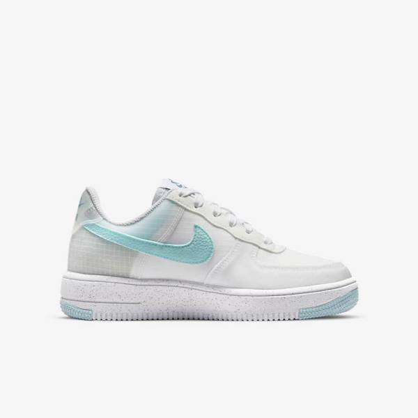 Nike Air Force 1 Crater Older Otroci Superge Bela / Modra | NK370NLS