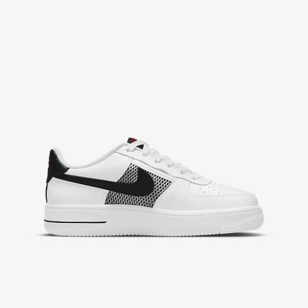 Nike Air Force 1 LV8 Older Otroci Superge Bela / Rdeča / Bela / Črna | NK649LVU