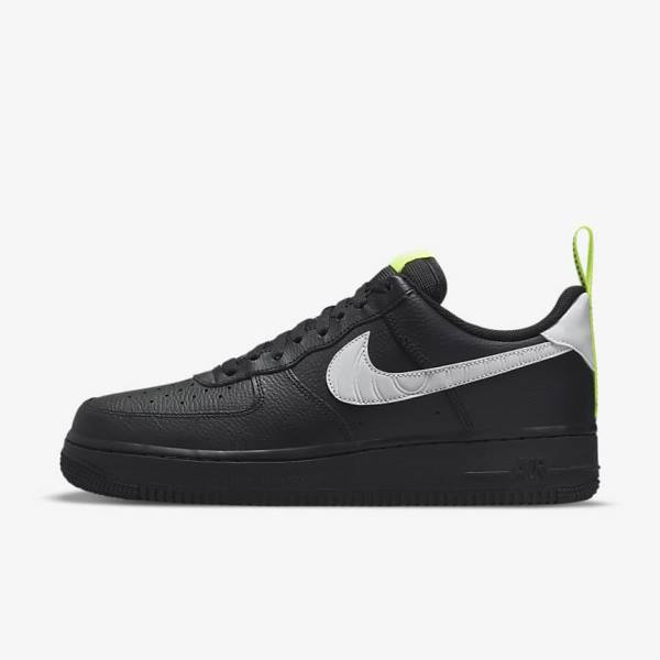 Nike Air Force 1 Moški Superge Črna / Srebrna / Bela | NK172VRK