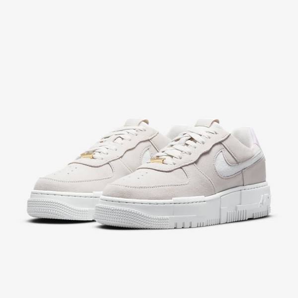 Nike Air Force 1 Pixel Ženske Superge Bela / Svetloba Bež / Roza | NK340FVU