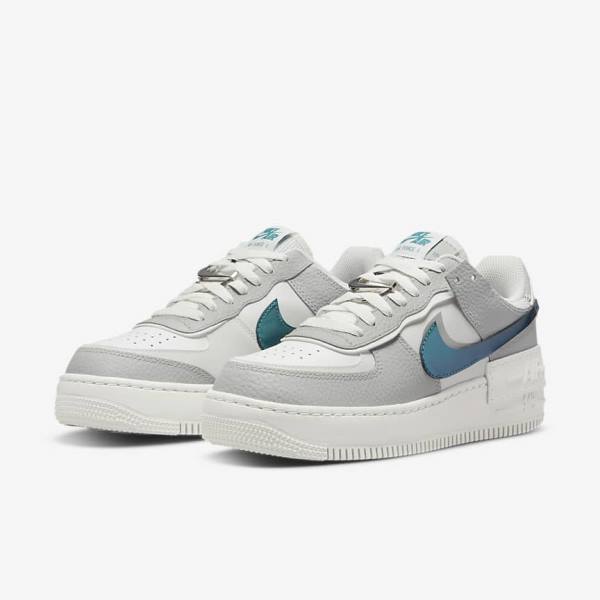 Nike Air Force 1 Shadow Ženske Superge Bela / Siva / Bela | NK314HCT