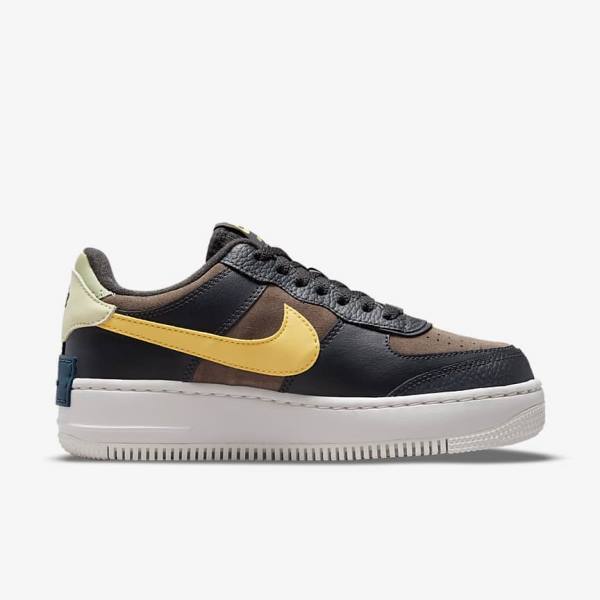 Nike Air Force 1 Shadow Ženske Superge Zelena / Bela / Zlato | NK561BXQ