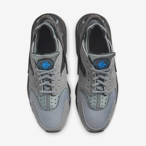 Nike Air Huarache Moški Superge Siva / Svetloba Modra / Črna / Kovinski Srebrna | NK194UVR