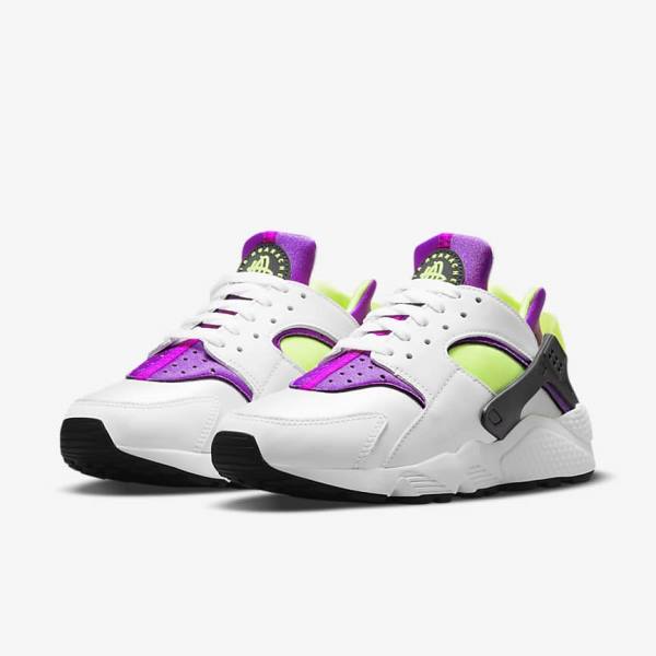 Nike Air Huarache Ženske Superge Bela / Črna / Rumena | NK926CTR