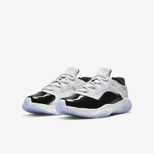 Nike Air Jordan 11 CMFT Low Older Otroci Jordan Čevlji Bela / Črna | NK780EAG