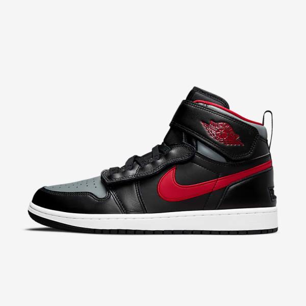 Nike Air Jordan 1 Hi FlyEase Moški Superge Črna / Siva / Bela / Rdeča | NK420YND