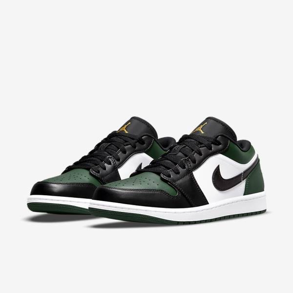 Nike Air Jordan 1 Low Moški Superge Zelena / Bela / Črna | NK491ELF