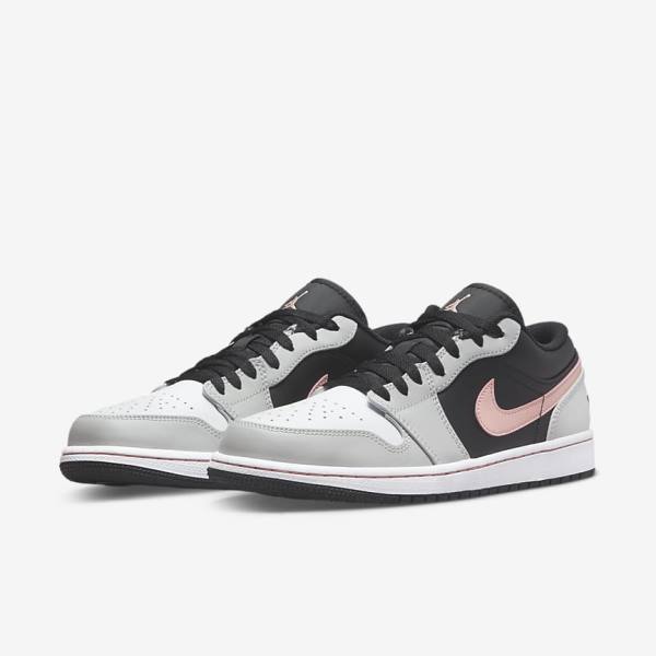 Nike Air Jordan 1 Low Moški Superge Črna / Siva / Bela / Koral | NK165VHU