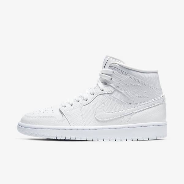 Nike Air Jordan 1 Mid Ženske Jordan Čevlji Bela | NK824PLR