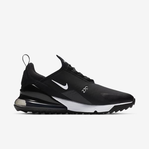 Nike Air Max 270 G Ženske Čevlji Za Golf Črna / Bela | NK684ZLM