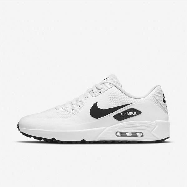 Nike Air Max 90 G Ženske Čevlji Za Golf Bela / Črna | NK417PLX