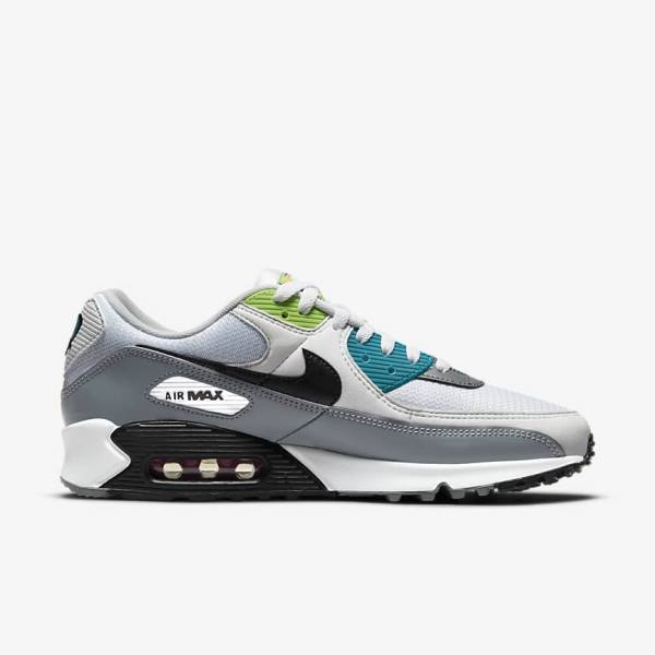 Nike Air Max 90 Premium Moški Superge Bela / Siva / Črna | NK659KQL