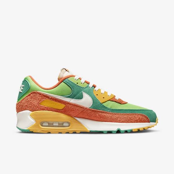 Nike Air Max 90 SE Moški Superge Zelena / Oranžna / Zelena | NK809NUM