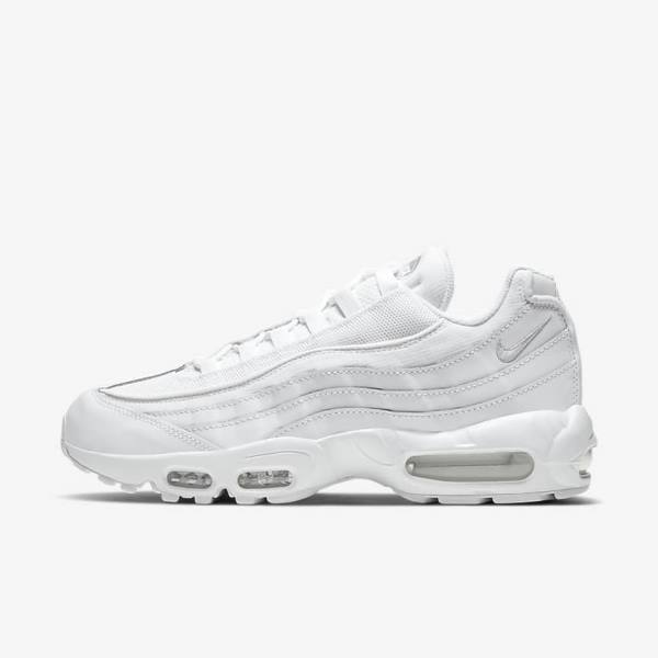 Nike Air Max 95 Essential Moški Superge Bela / Siva / Bela | NK420LXE