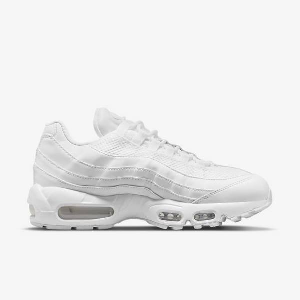 Nike Air Max 95 Ženske Superge Bela / Kovinski Srebrna / Bela | NK370ZKW