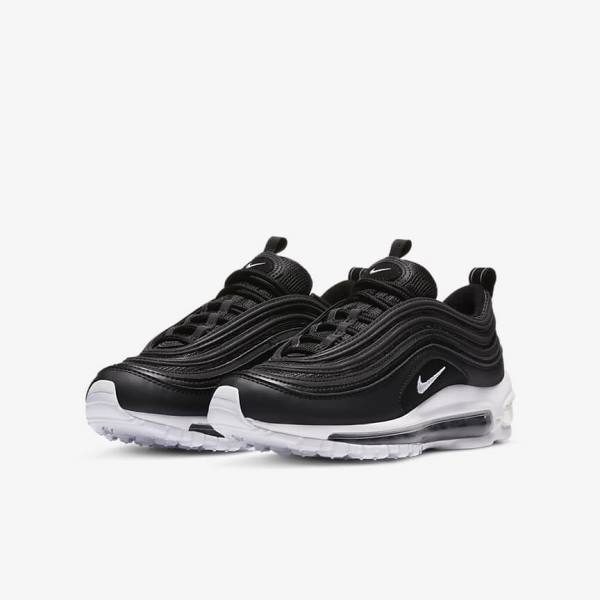 Nike Air Max 97 Older Otroci Superge Črna / Bela | NK561MCP