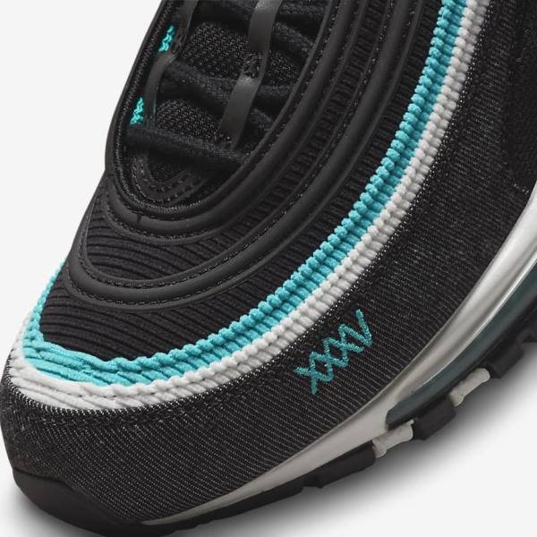 Nike Air Max 97 SE Moški Superge Črna / Bela / Turkizna | NK857QZX