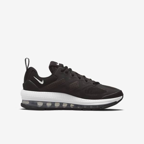 Nike Air Max Genome Older Otroci Pohodni Čevlji Črna / Temno Siva / Bela | NK375QPG