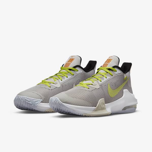 Nike Air Max Impact 3 Moški Košarkaški Copati Siva / Zelena | NK346WFP