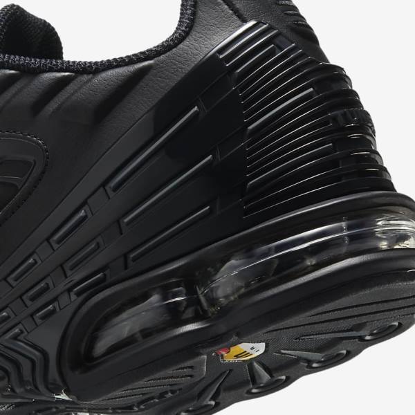 Nike Air Max Plus 3 Leather Moški Superge Črna / Temno Siva | NK305IGF