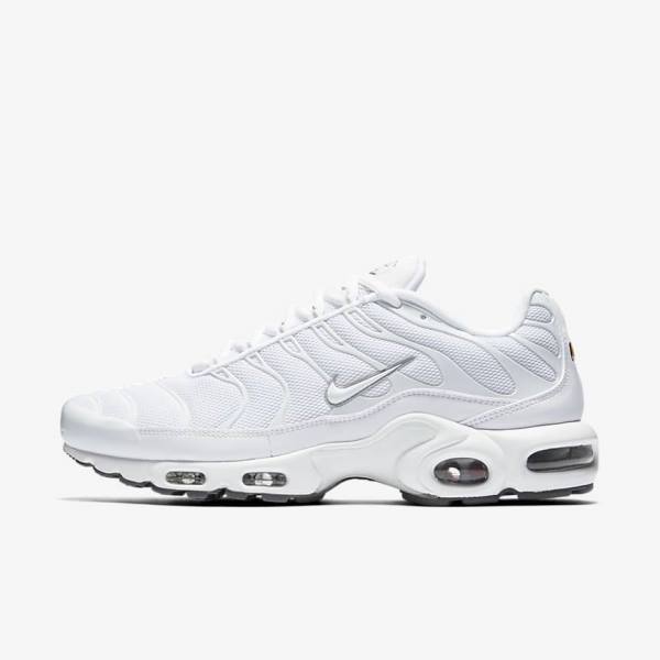 Nike Air Max Plus Moški Superge Bela / Črna / Siva / Bela | NK294BIZ