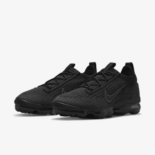 Nike Air VaporMax 2021 FK Moški Superge Črna / Temno Siva | NK028NUG