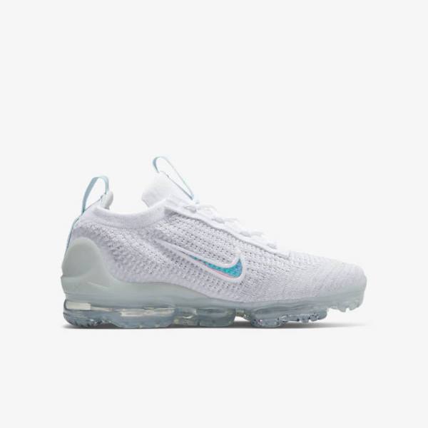 Nike Air VaporMax 2021 FK Older Otroci Superge Bela | NK049BDP