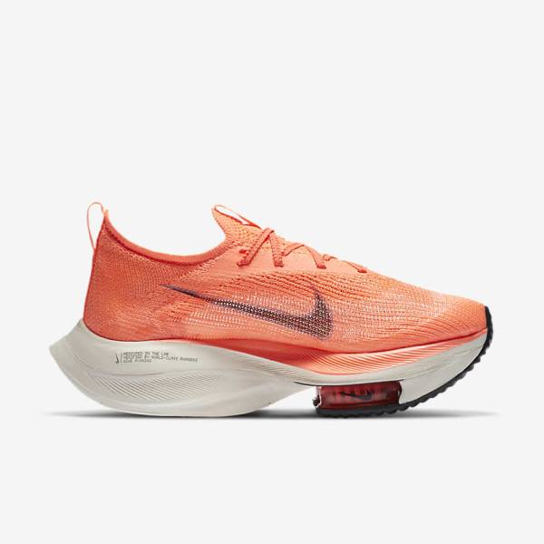 Nike Air Zoom Alphafly NEXT% Flyknit Road Racing Ženske Tekaški Čevlji Mango | NK293CVQ