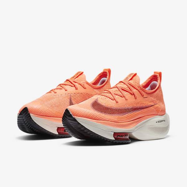 Nike Air Zoom Alphafly NEXT% Flyknit Road Racing Ženske Tekaški Čevlji Mango | NK293CVQ