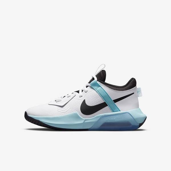 Nike Air Zoom Crossover Older Otroci Košarkaški Copati Bela / Črna | NK640MTZ