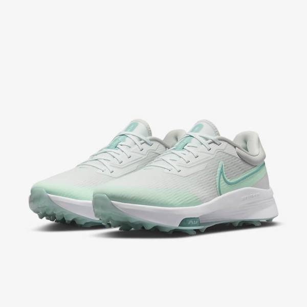 Nike Air Zoom Infinity Tour NEXT% Moški Čevlji Za Golf Mete Platina | NK607HIC