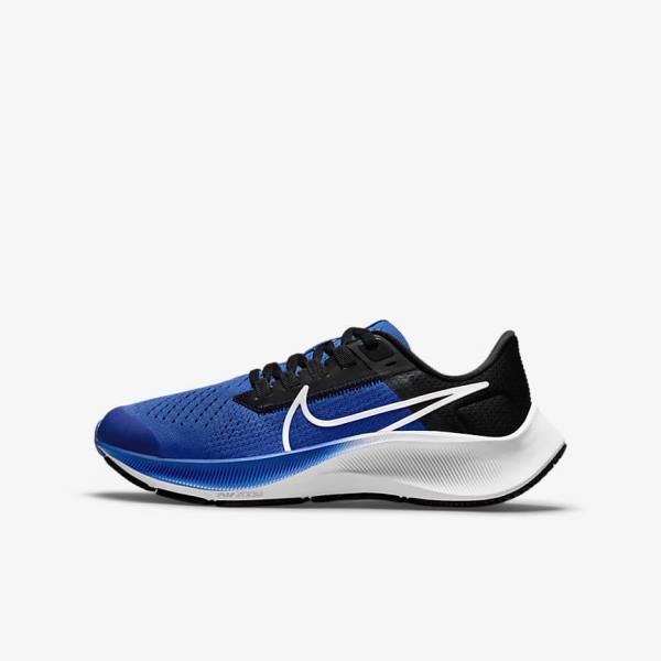 Nike Air Zoom Pegasus 38 Older Road Otroci Tekaški Čevlji Kraljevsko Modra | NK317TPE