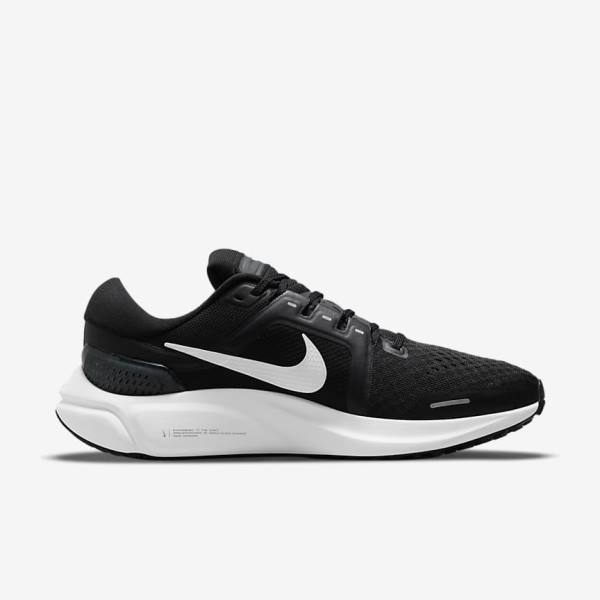 Nike Air Zoom Vomero 16 Road Moški Tekaški Čevlji Črna / Temno Siva / Bela | NK301HTQ