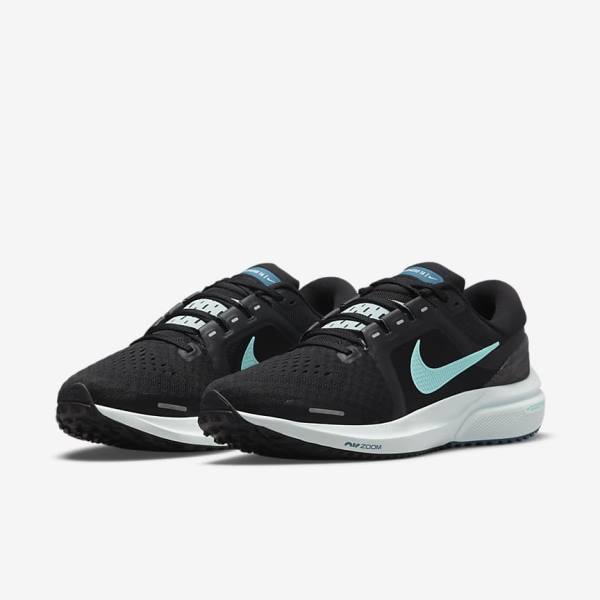 Nike Air Zoom Vomero 16 Road Ženske Tekaški Čevlji Črna / Svetloba Turkizna / Zelena | NK792KND