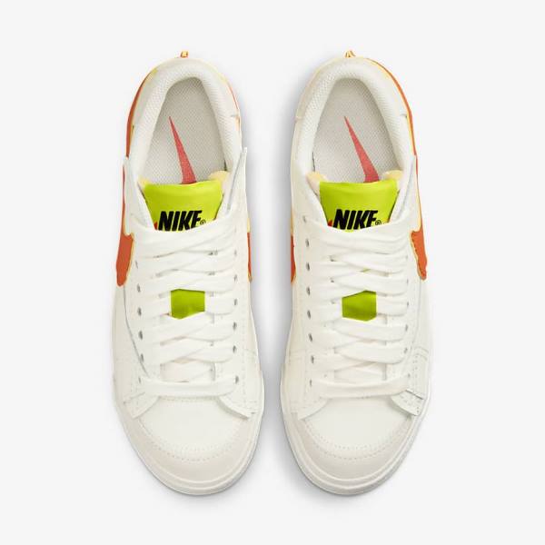 Nike Blazer Low 77 Jumbo Ženske Superge Zelena / Oranžna | NK436GSQ