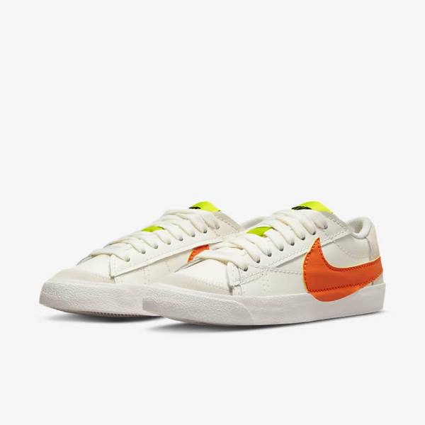 Nike Blazer Low 77 Jumbo Ženske Superge Zelena / Oranžna | NK436GSQ