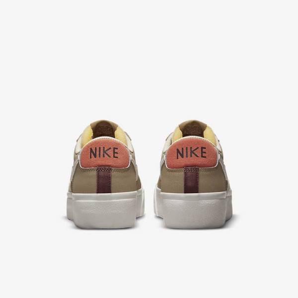 Nike Blazer Low Platform SP Ženske Superge Kaki / Svetloba Bež | NK968HZC