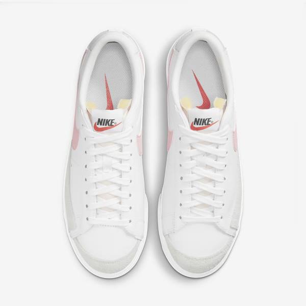 Nike Blazer Low Platform Ženske Superge Bela / Črna / Roza | NK106VPJ