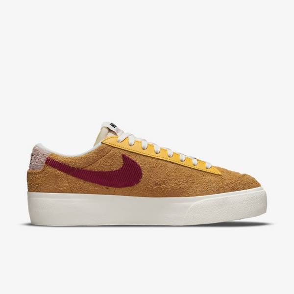 Nike Blazer Low Platform Ženske Superge Bordo | NK348RDV