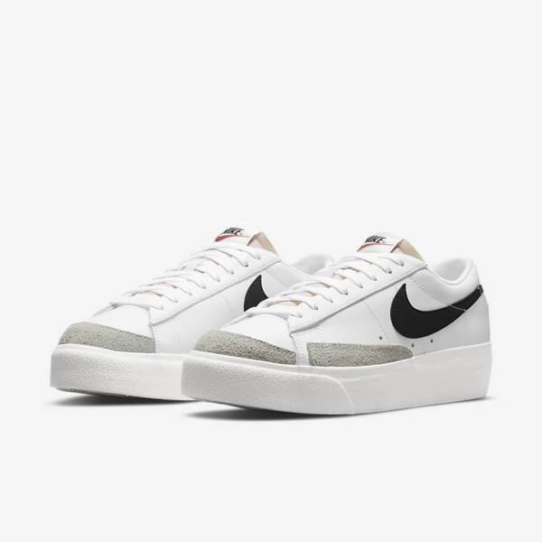 Nike Blazer Low Platform Ženske Superge Bela | NK420XAI