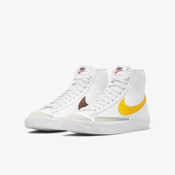 Nike Blazer Mid 77 Older Otroci Superge Bela | NK310EJV