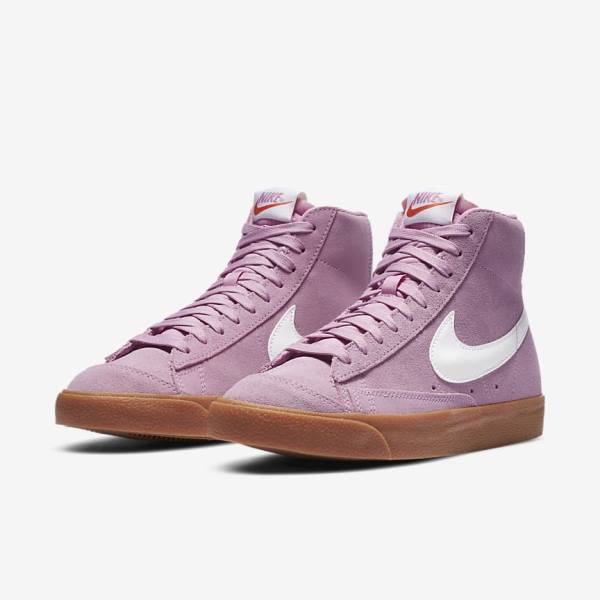 Nike Blazer Mid 77 Ženske Superge Roza / Rjav / Oranžna / Bela | NK839SPB