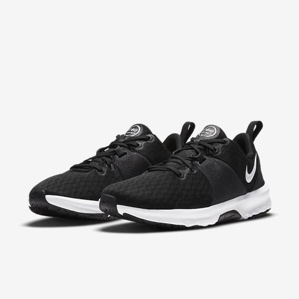 Nike City Trainer 3 Ženske Športni Copati Črna / Temno Siva / Bela | NK052VEY