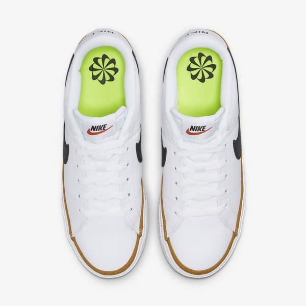 Nike Court Legacy Next Nature Ženske Superge Bela / Oranžna / Črna | NK851FRE