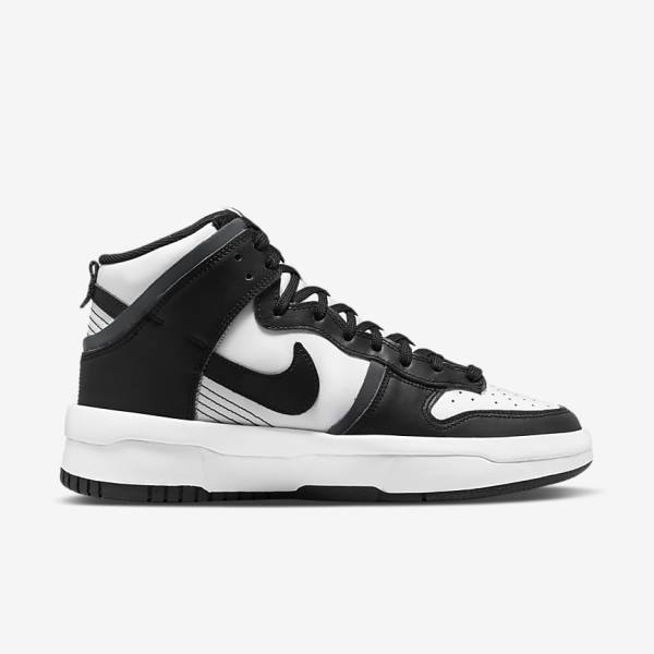 Nike Dunk High Up Ženske Superge Bela / Temno Siva / Črna | NK802SWY