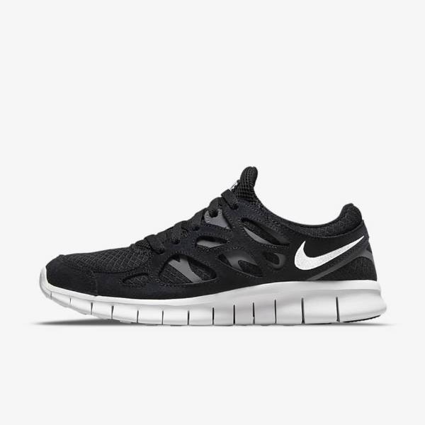 Nike Free Run 2 Moški Superge Črna / Temno Siva / Bela | NK154EDU