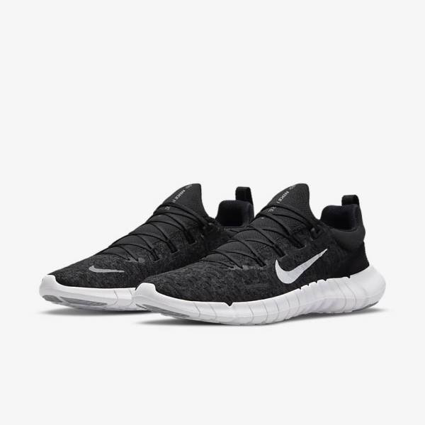 Nike Free Run 5.0 Road Moški Tekaški Čevlji Črna | NK019ELK