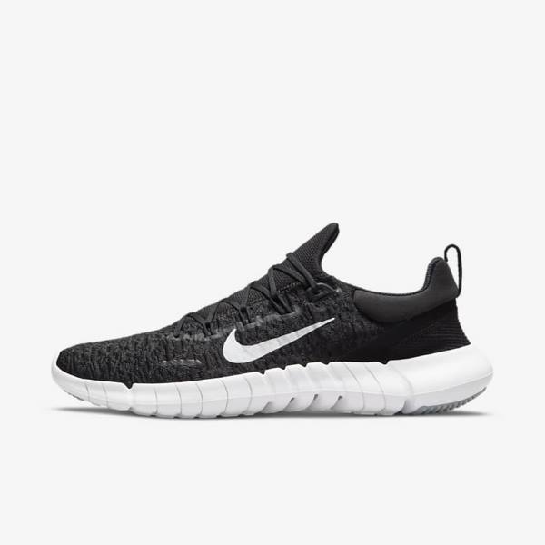 Nike Free Run 5.0 Road Moški Tekaški Čevlji Črna | NK019ELK