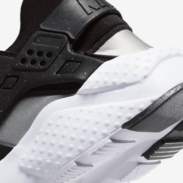 Nike Huarache Run Older Otroci Tekaški Čevlji Črna / Siva / Bela / Rdeča | NK980AFS