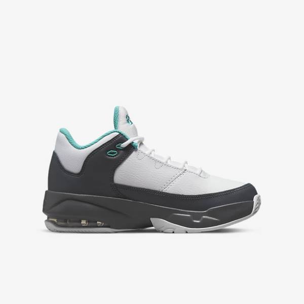 Nike Jordan Max Aura 3 Older Otroci Superge Bela / Siva / Turkizna | NK748XRA